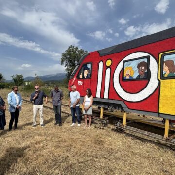 Mobilització simbòlica per reclamar el retorn del tren de viatgers al Vallespir Mobilització simbòlica per reclamar el retorn del tren de viatgers al Vallespir