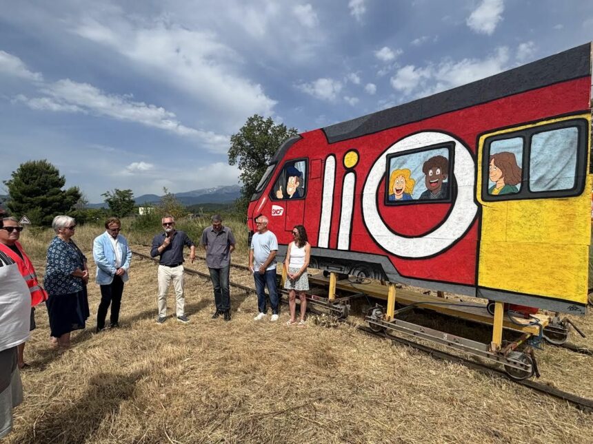 Mobilització simbòlica per reclamar el retorn del tren de viatgers al Vallespir Mobilització simbòlica per reclamar el retorn del tren de viatgers al Vallespir