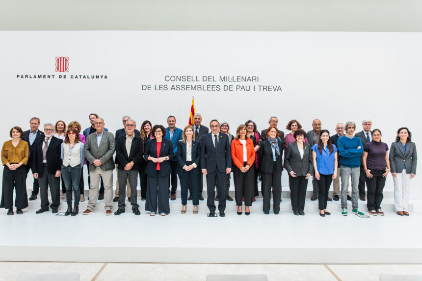 Mil·lenari de Pau i Treva: Barcelona acull la delegació nord‑catalana i constitueix el Consell del Mil·lenari Mil·lenari de Pau i Treva: Barcelona acull la delegació nord‑catalana i constitueix el Consell del Mil·lenari